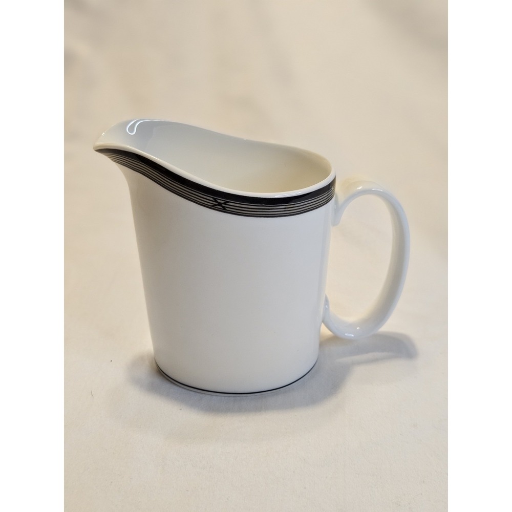 Vintage Royal Doulton hotel ware creamer with Gray striped band